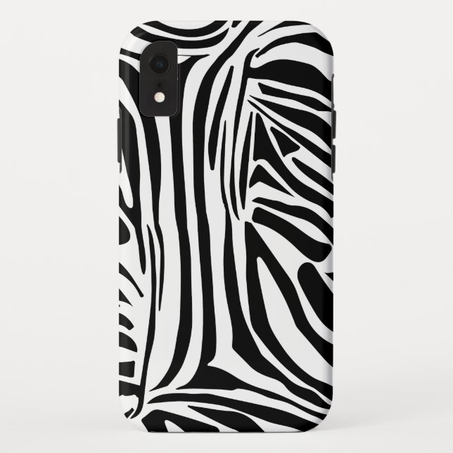 Funda De Case-Mate Para iPhone Patrón de cebra (Reverso)