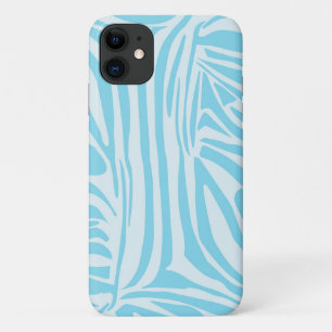 Funda Para iPhone 11 Patrón de cebra azul