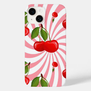 Funda Para iPhone 14 De Case-Mate Patrón de cerezas