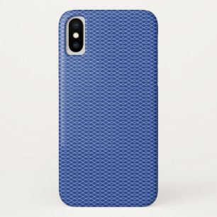 Funda Para iPhone X Patrón de cheurón de la marina