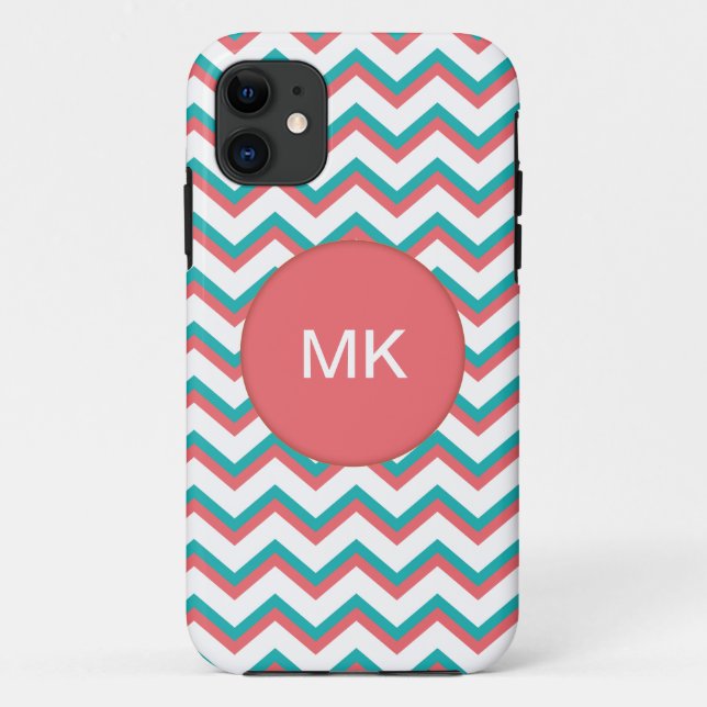 Funda De Case-Mate Para iPhone Patrón de cheurón del suroeste (Reverso)