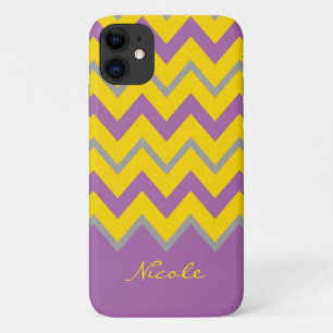 title_seo2 Patrón de chevron amarillo púrpura elegante Nombre