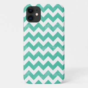 Funda Para iPhone 11 Patrón de Chevron blanco azul con problemas de mod