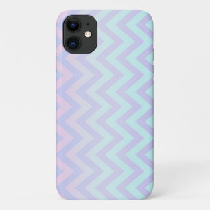 Funda Para iPhone 11 Patrón de Chevron Zigzag Ombre Femenino Moderno