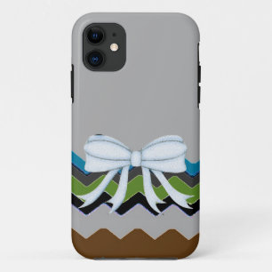 Funda Para iPhone 11 Patrón de chevrones Fiesta de ducha Oficina Destin
