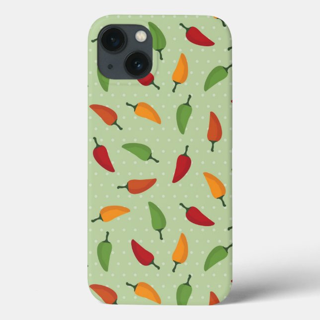 Funda De Case-Mate Para iPhone Patrón de chile (Reverso)
