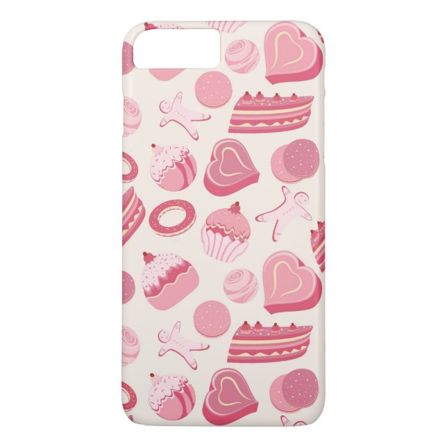 Funda De Case-Mate Para iPhone Patrón de chocolate y pasteles 2 (Reverso)