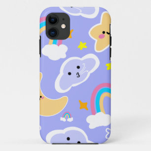 Funda Para iPhone 11 Patrón de cielo de arcoíris soñador