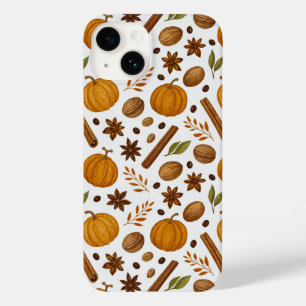 Funda Para iPhone 14 De Case-Mate Patrón De Cinnamón Y Calabaza De Especias De Cosec