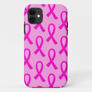 Funda Para iPhone 11 Patrón de cinta rosada caliente para el cáncer de 