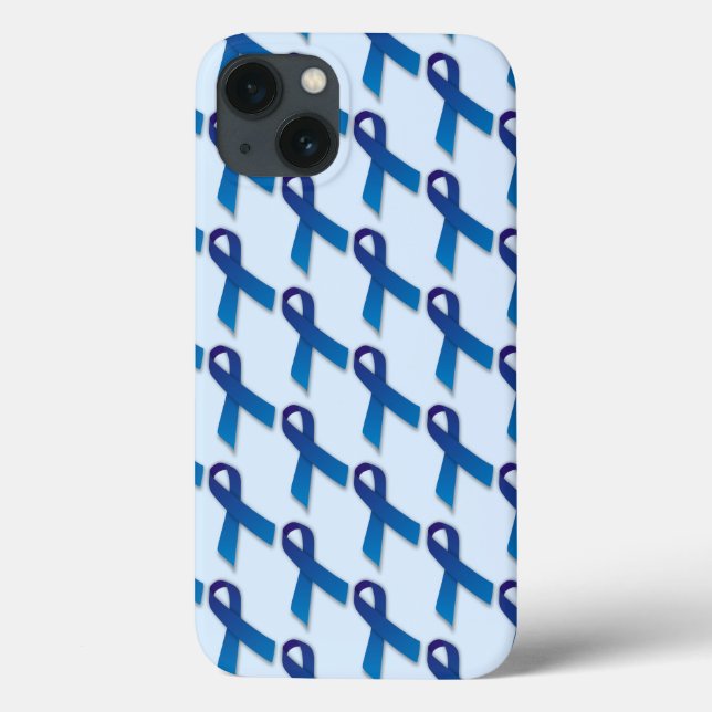 Funda De Case-Mate Para iPhone Patrón de cintas azules (Reverso)
