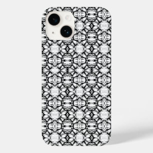 Funda Para iPhone 14 De Case-Mate Patrón de círculos en blanco y negro