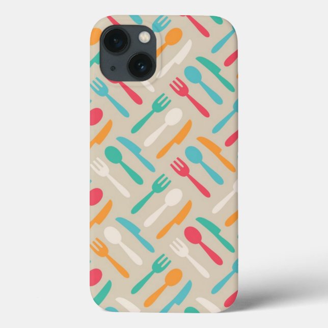 Funda De Case-Mate Para iPhone Patrón de cocina 3 (Reverso)