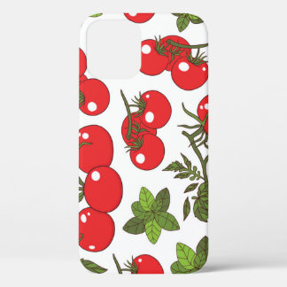 Funda Para iPhone 12 Patrón de cocina sin soldadura de Tomato Basil
