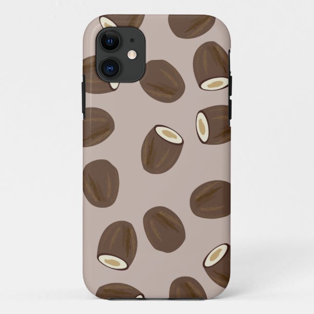 Funda De Case-Mate Para iPhone Patrón de coco (Reverso)
