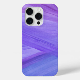 Funda Para iPhone 15 Pro Patrón de color de agua morado abstracto