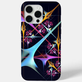 Funda Para iPhone 15 Pro Max Patrón de color de arte de color rosa floral moder