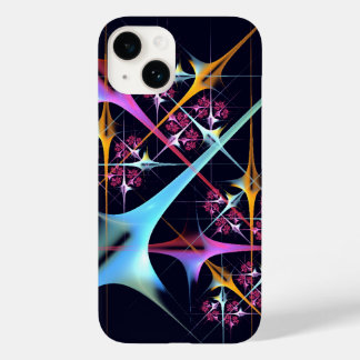 Funda Para iPhone 14 De Case-Mate Patrón de color de arte de color rosa floral moder