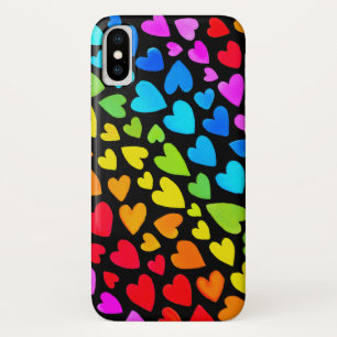 Funda Para iPhone X Patrón de colores de color de agua del arco iris