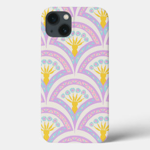 Funda Para iPhone 13 patrón de concha de colores pastel