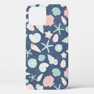 Funda Para iPhone 12 patrón de conchas de mar