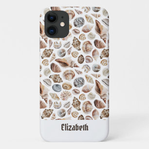 Funda Para iPhone 11 Patrón de conchas marinas