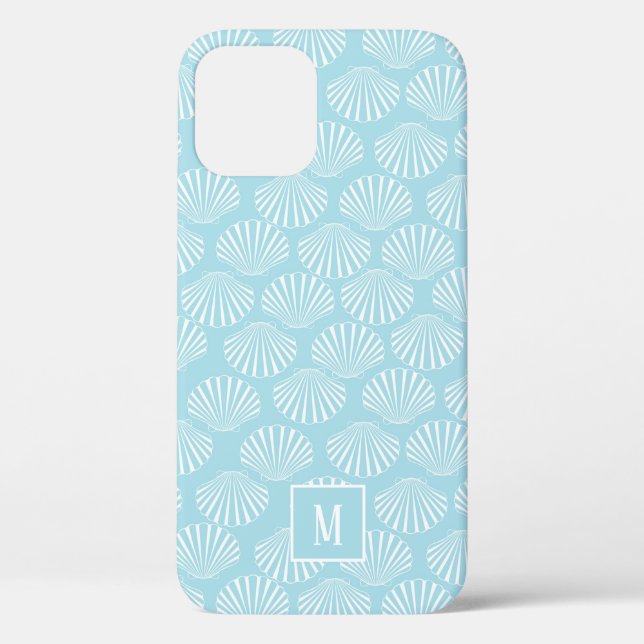 Funda De Case-Mate Para iPhone Patrón de conchas marinas costeras (Reverso )
