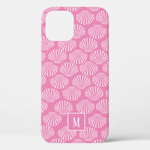 Funda Para iPhone 12 Patrón de conchas marinas rosadas de bonito