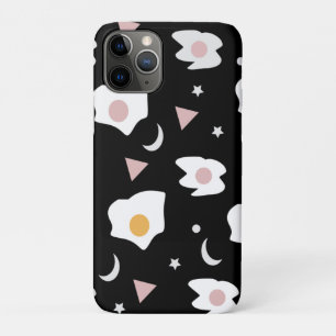 Funda Para iPhone 11 Pro Patrón de confetti de la luna de la cena del huevo