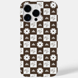 Funda Para iPhone 14 Pro Max De Case-Mate Patrón de contraste de color marrón y blanco