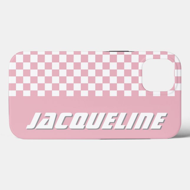 Funda De Case-Mate Para iPhone Patrón de control rosa (Reverso (Horizontal))