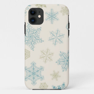 Funda Para iPhone 11 Patrón de copo de nieve