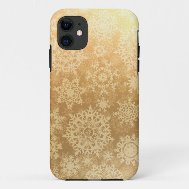 Funda De Case-Mate Para iPhone Patrón de copo de nieve (Reverso)