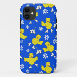 Funda Para iPhone 11 Patrón de copo de nieve de pollo de hielo