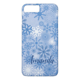 Funda Para iPhone 8 Plus/7 Plus Patrón de copos de nieve grandioso personalizado