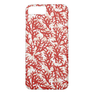 Funda Para iPhone 8 Plus/7 Plus Patrón de coral rojo 2