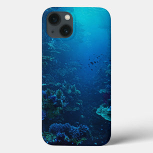 Funda Para iPhone 13 Patrón de corales marinos profundos