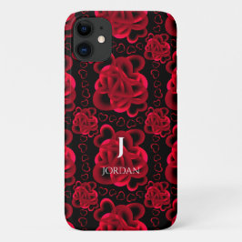 Funda Para iPhone 11 Patrón de corazones abundantes