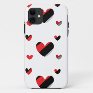 Funda Para iPhone 11 Patrón de corazones encantadores