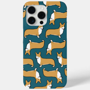 Funda Para iPhone 15 Pro Max Patrón de Corgis galés de Pembroke   Perro lindo L