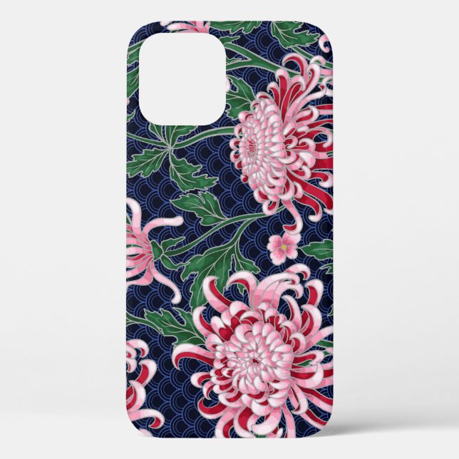 Funda De Case-Mate Para iPhone Patrón de cosecha de crisantemo japonés (Reverso )