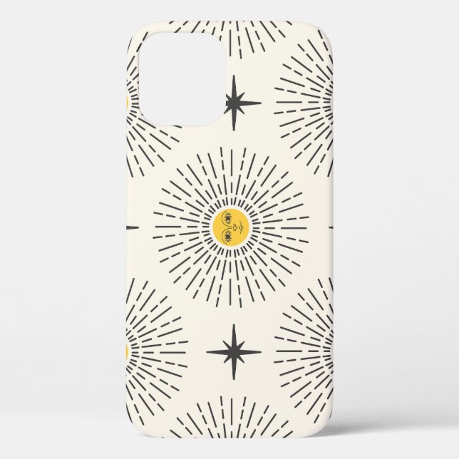 Funda De Case-Mate Para iPhone Patrón de cosecha de luz solar celeste (Reverso )