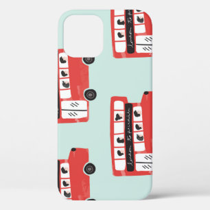 Funda Para iPhone 12 Patrón de cosecha de vehículos Red London