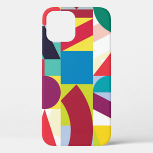 Funda Para iPhone 12 Patrón de cosecha de vintage geométrico abstracto