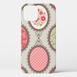 Funda Para iPhone 12 Patrón de cosecha floral sin manchas. Vintage