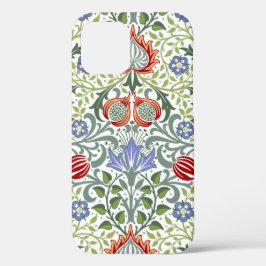 Funda Para iPhone 12 Patrón de cosecha persa floral William Morris