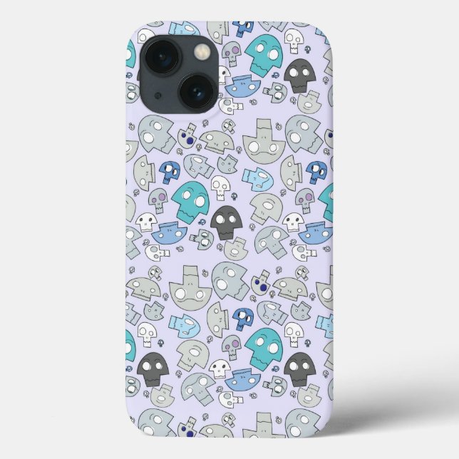 Funda De Case-Mate Para iPhone Patrón de cráneo (Reverso)