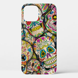 Funda Para iPhone 12 Pro Patrón de cráneo de azúcar más vendido
