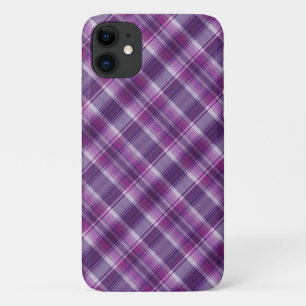 Funda Para iPhone 11 Patrón de cuadrado púrpura