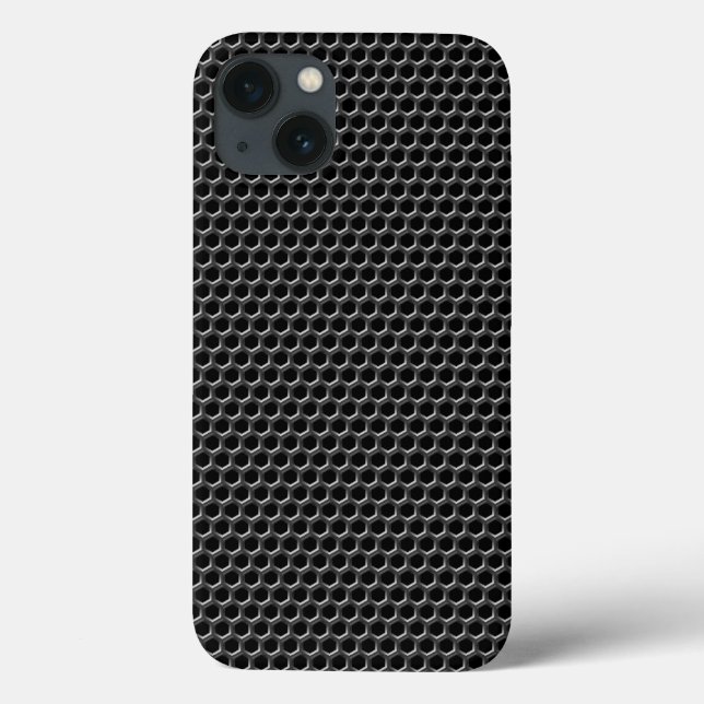 Funda De Case-Mate Para iPhone Patrón de cuadrícula metalizado - fondo (Reverso)